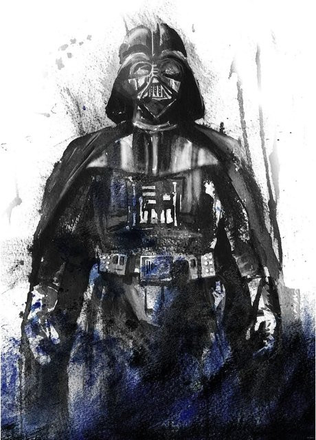 Disney Star Wars Fototapete Darth Vader Vlies in Anthrazitgrau und Blau B: 280 cm, H: 200 cm - Bild 1