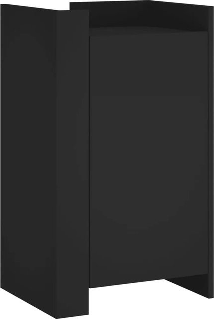 vidaXL Sideboard modern in Schwarz matt aus Holzwerkstoff, B/T/H: 45 x 35 x 75 cm - Bild 1