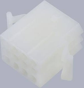Molex Stiftgehäuse-Kabel mit 12 Polen in Weiß/Beige aus Kunststoff - Bild 1