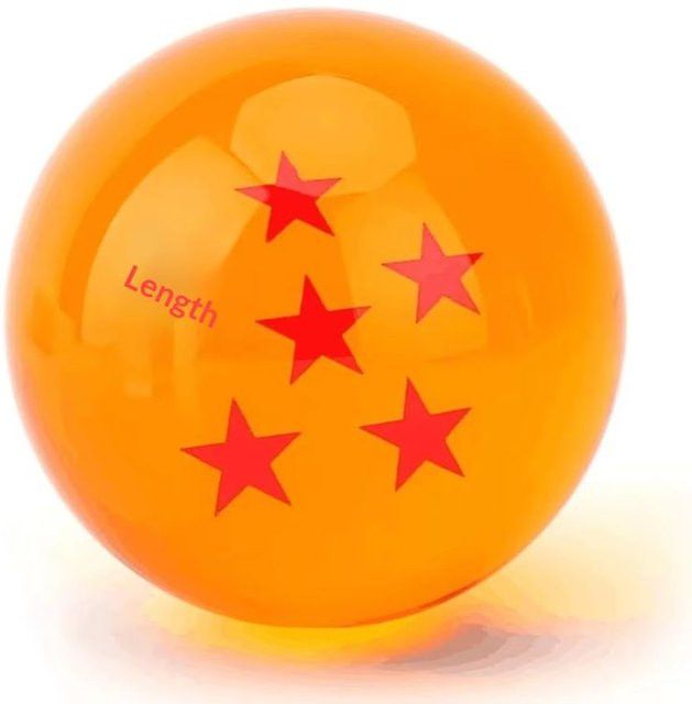 Bandai Dragon Ball Z Anime-Figur Dragon Balls Kristallkugeln aus Glas in Orange, Durchmesser: 7,6 cm - Bild 1