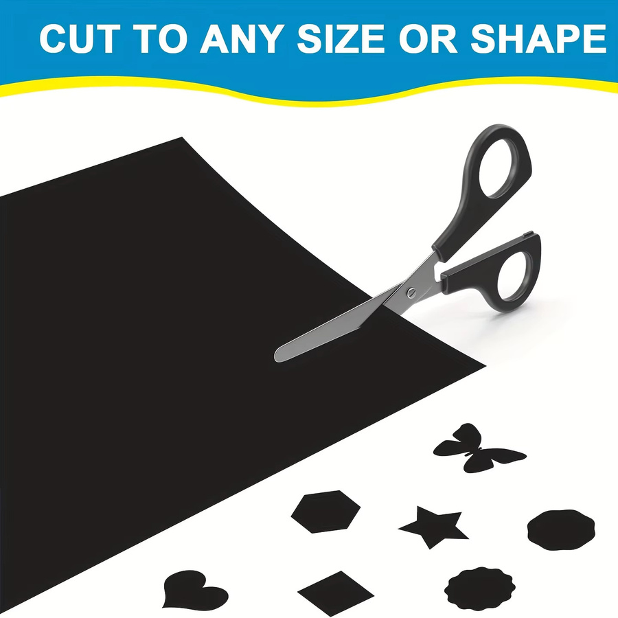 HUSPER Magnetpapier selbstklebend, 5 flexible Magnetblätter in A4, schwarz, Dicke: 0,3 mm - Bild 3