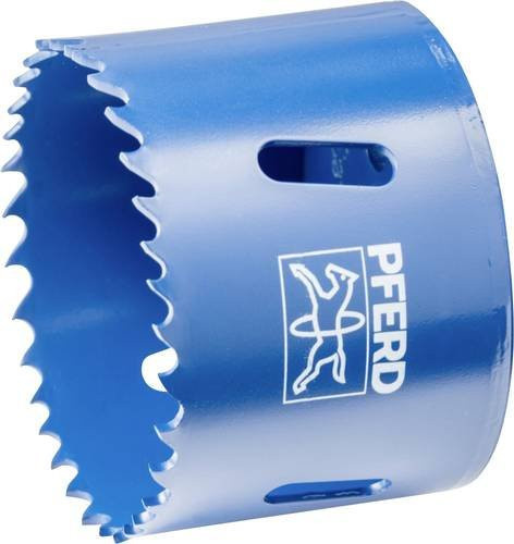 PFERD Bi-Metall Lochsäge Co8/M42 in Blau, Durchmesser: 59 mm, Schnitttiefe: 31 mm, für Stahl, Edelstahl, Blech und Holz - Bild 1