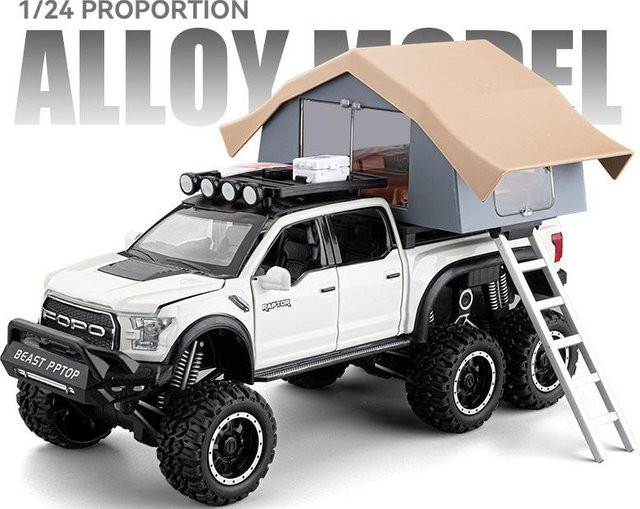 Linyi toy car Raptor F150 Legierungsauto Modell, 1:24 Maßstab, mit Licht und Ton, ab 14 Jahren - Bild 1