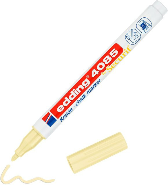 edding 4085 Kreidemarker mit Bullet-Spitze in Pastell-Gelb - Bild 1