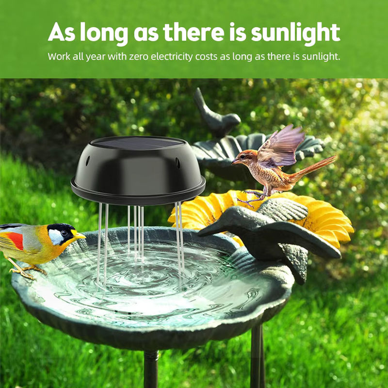Solarbetriebener Wasser Rührer für Vogelbad und Gartenteich, runder Solar Bubbler Aerator mit 0,5 W und 5V - Bild 3