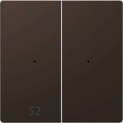 Merten Abdeckung Wechselschalter System Design in Mocca Braun MEG5226-6052 - Bild 1