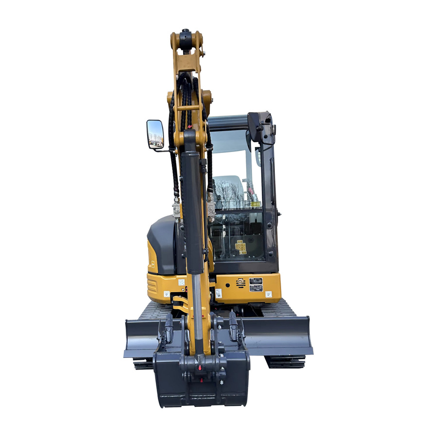 Nicosail Mini-Bagger 3 Tonnen Hydraulischer Raupenbagger in Gelb für Landwirtschaft, Garten und Bauarbeiten - Bild 1
