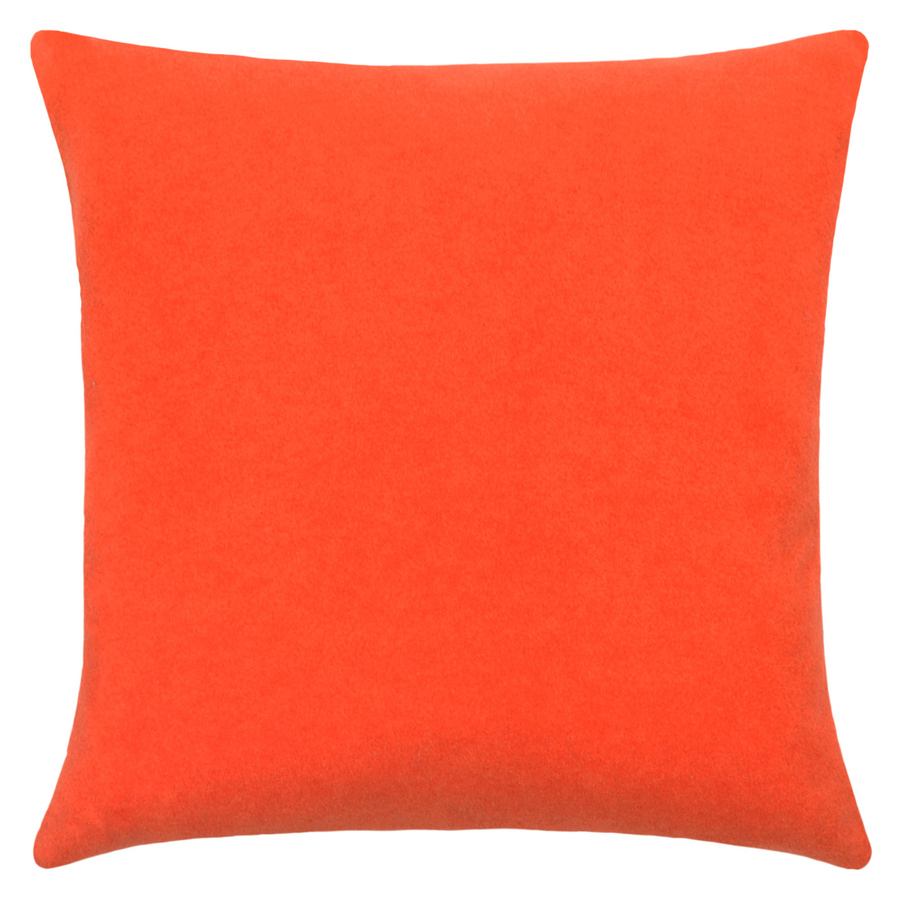 Zoeppritz Soft-Fleece Kissenhülle Orange, quadratisch, 50 x 50 cm - Bild 1