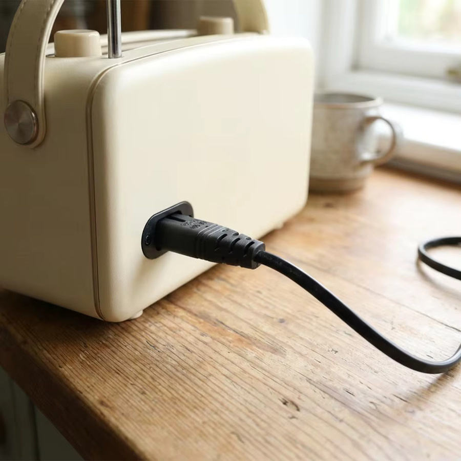 BAPPSUS 2-poliges Netzkabel C7 mit EU-Stecker in Schwarz für PS5, PS4, Xbox, Computer und TV - Bild 5