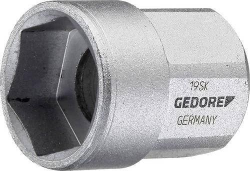 Gedore Steckschlüsseleinsatz 1/2 Zoll Sechskant Außen 16 x 26,5 mm Silber - Bild 1