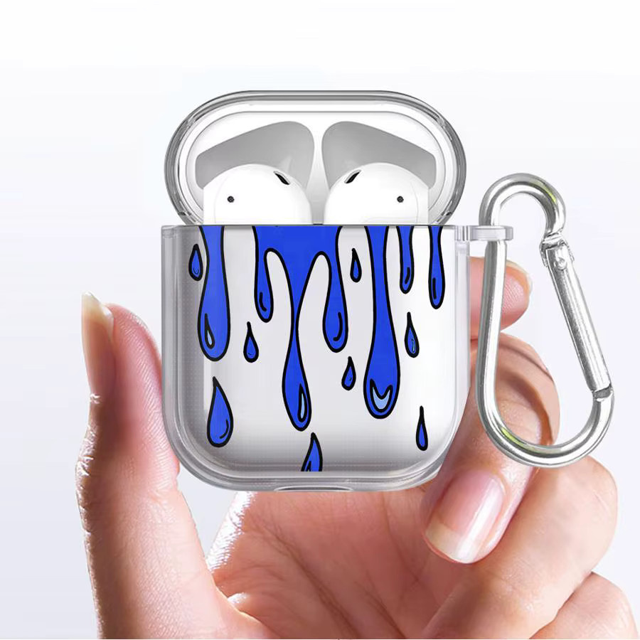 Fun Paint Graffiti Art Schutzhülle für Apple AirPods Pro 2, Pro 1, AirPods 3, AirPods 4 in Transparent Multicolour - Bild 2