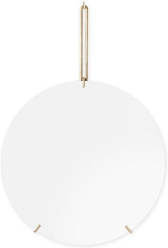Moebe Wall Mirror Minimalist Round Glass Wandspiegel in Gold oder Weiß - Bild 1