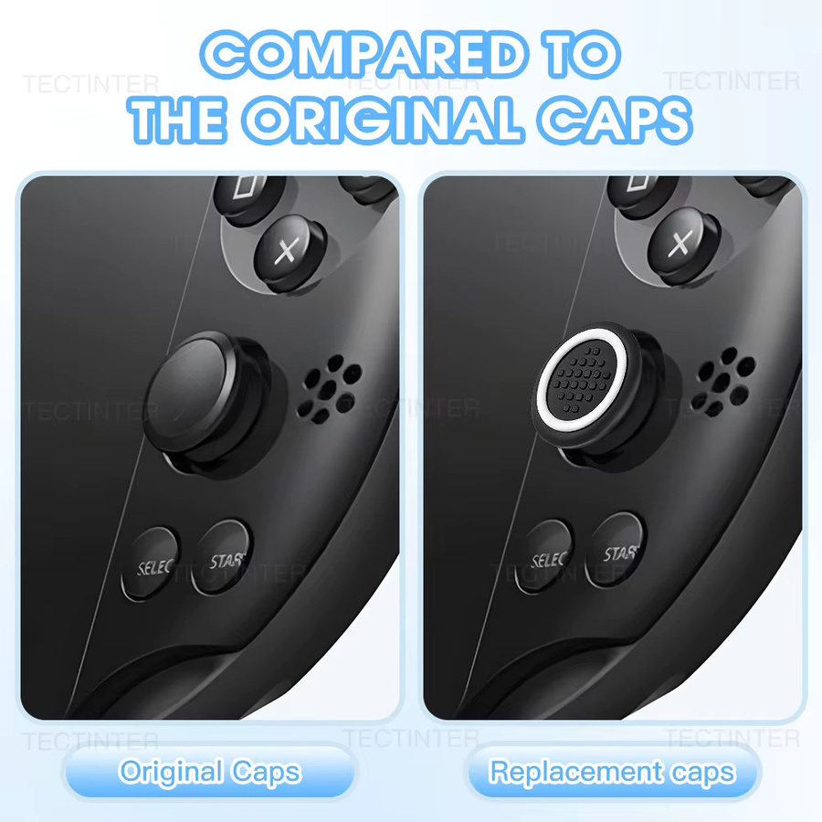 4er-Set Silikon Thumb-Stick Grip Caps für Sony PS Vita PSV1000 und PSV2000 Zubehör - Bild 4