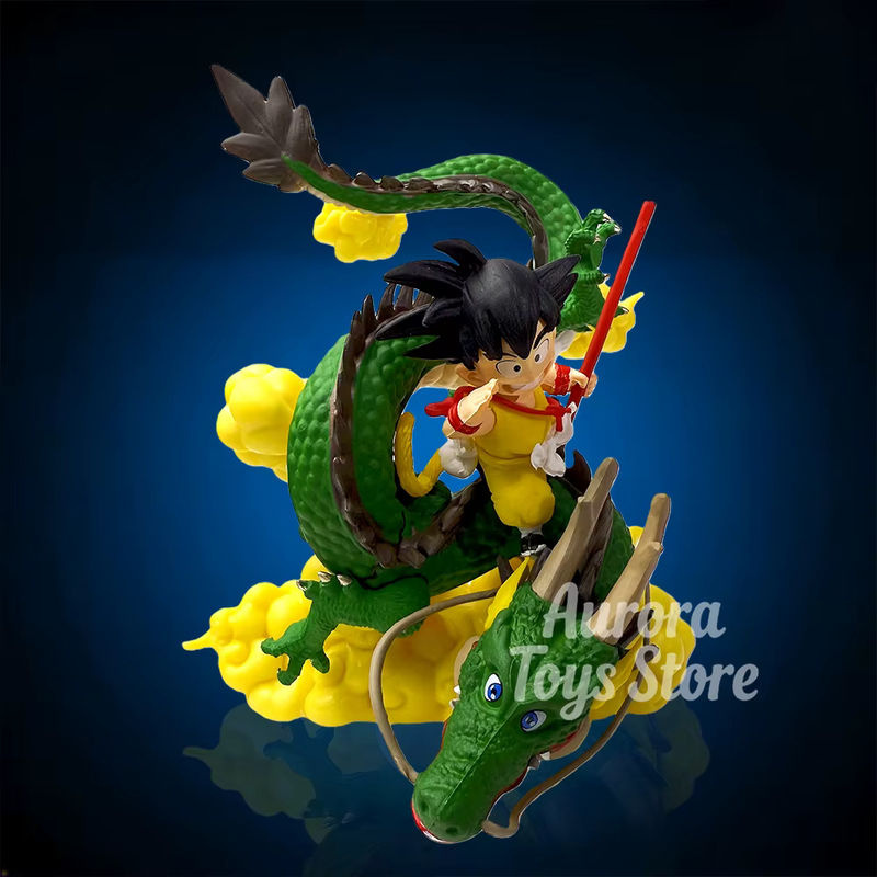 Bandai Dragon Ball Anime Figuren Shenron und Goku als PVC Statue, mehrfarbig, Höhe: 13 cm - Bild 3