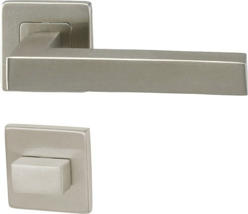 ALPERTEC Rosettengarnitur Square aus Edelstahl in Silber matt - Bild 1