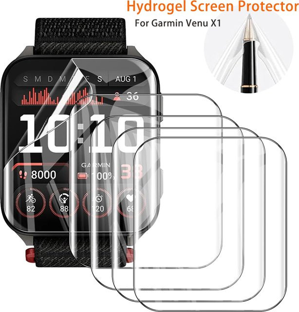 CHIICSMART Hydrogel-Displayschutzfolie für Garmin Venu X1, transparent - Bild 1