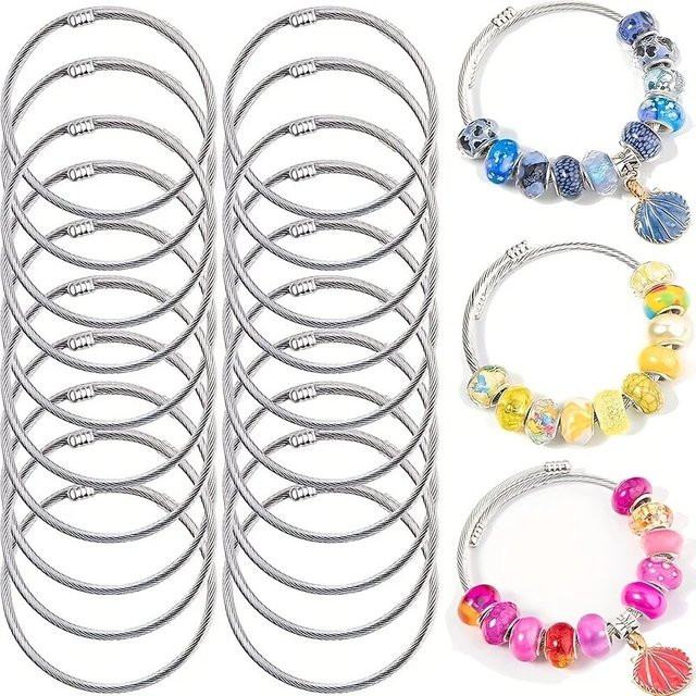 Armband Schlangenkette Edelstahl, Silber, Damen - Bild 1