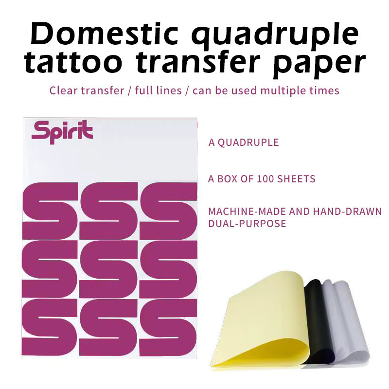 Aimoosi Tattoo Transferpapier Schablonenpapier mit 4 Schichten in A4 Größe für Tätowierer - Bild 2