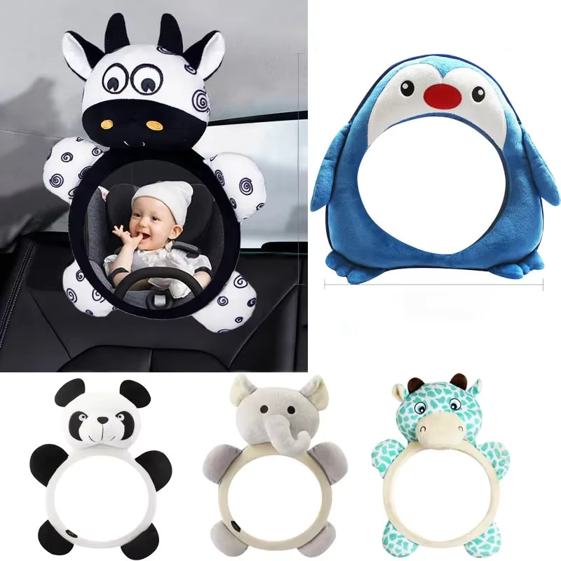 Rücksitz-Baby Spiegel für die Auto-Sicherheit in Schwarz und Weiß zur Überwachung deines Kindes - Bild 2