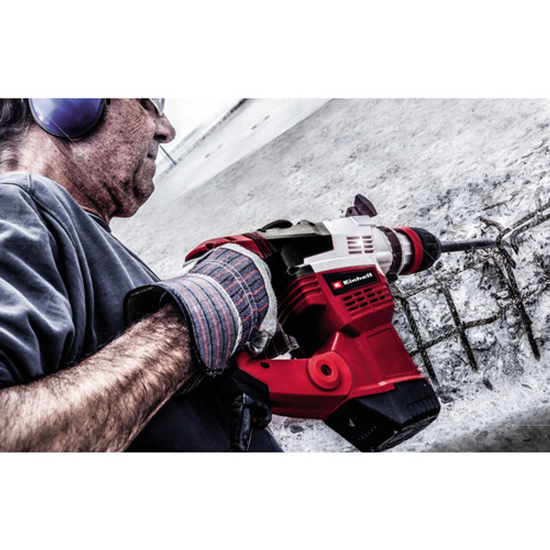 Einhell Bohrhammer TE-RH 38 3F SDS-Max mit 1050 W in Schwarz-Rot - Bild 3