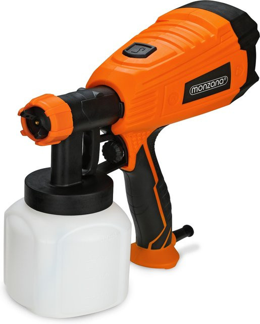 MONZANA Elektrisches Handheld Farbsprühgerät mit 500W in Orange für Lack, Glasur und Lacke mit einstellbarem Sprühmuster - Bild 1