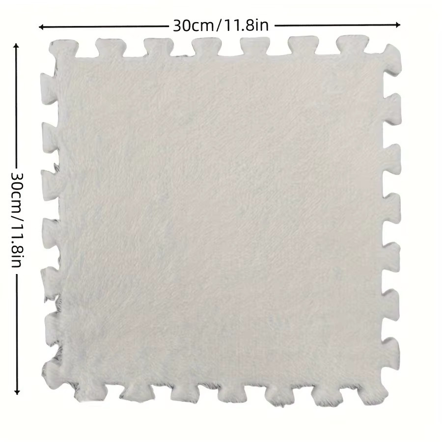 DHDH 16-teilige Baby-Spielmatte aus Polyester in Pink, waschbare und weiche Teppich-Elemente für Kinderzimmer, Schlafzimmer oder Wohnzimmer - Bild 2
