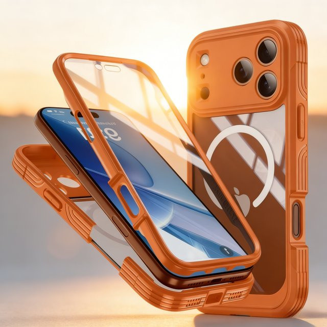 Shellbox Magnetische Handyhülle für iPhone 17 Pro Max, 17 Air und 17, Transparent und Bunt, Stoßfest und Staubdicht - Bild 1