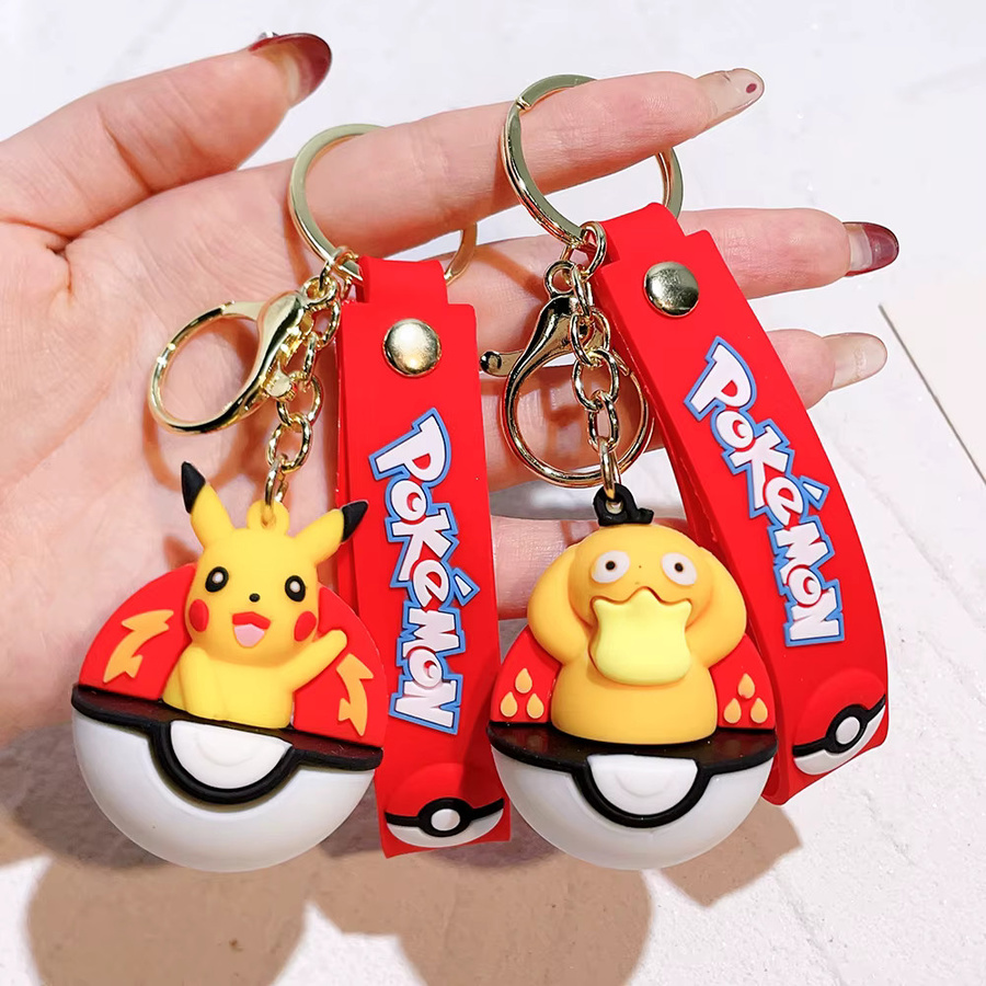 Pokémon Poké Ball Pikachu Schlüsselanhänger, Unisex - Bild 1