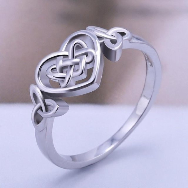 POMOiii Ring Keltischer Knoten, Silber, Damen - Bild 1
