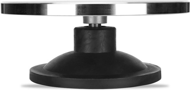 Aimo Modellierscheibe Schwerlast Drehteller mit Kugellagern aus Metall in Silber, Durchmesser: 25 cm - Bild 1