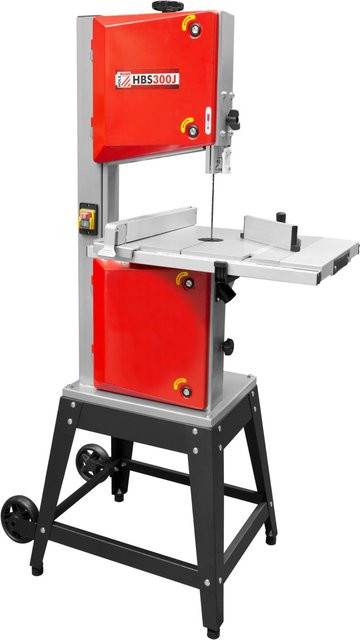 Holzmann Bandsäge HBS300J inkl. Unterbau, 230 V, 735 W, Farbe: Rot, max. Schnitttiefe: 165 mm, Sägeblatt-Länge: 2240 mm - Bild 1
