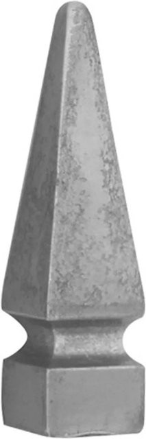 FeNau Zaunspitze aus Stahl in Grau, quadratisch, B/T/H: 2,5 x 2,5 x 16 cm - Bild 1