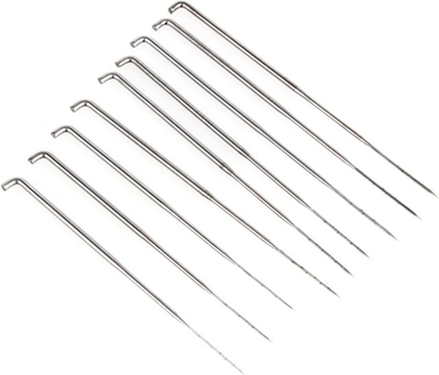 Shoemst 9er Set Nadelfilzhalter aus Metall in Silber für DIY Bastelarbeiten - Bild 1