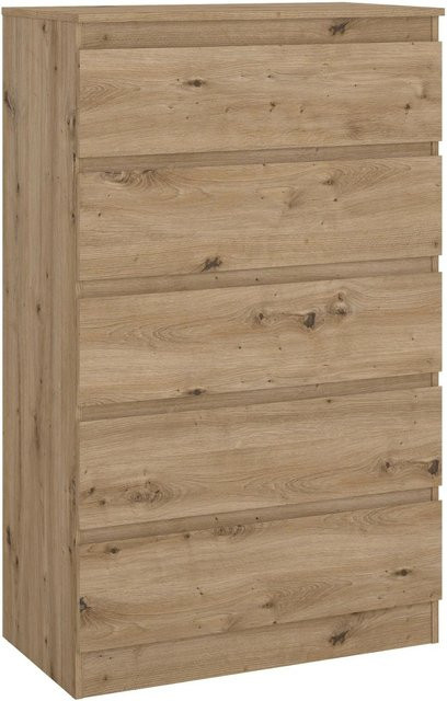 Mömax Kommode Mara in Eiche mit 5 Schubladen für Schlafzimmer und Wohnzimmer - Bild 1