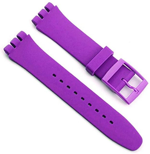 RX-Panjia Uhrenarmband Silikon, 19mm, violett, Unisex - Bild 1