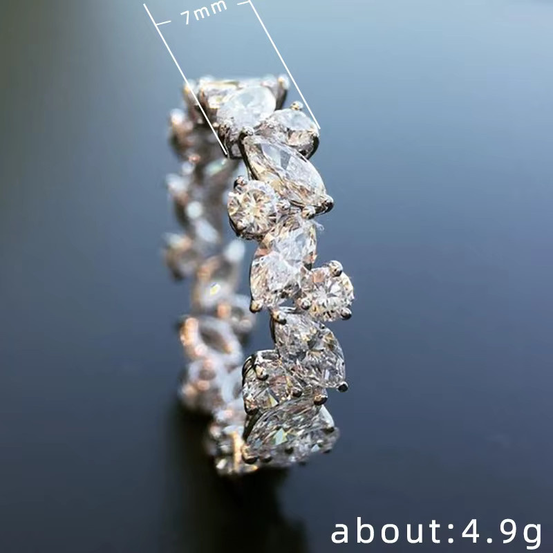 Huitan Ringe, Silber, Zirkonia, Damen - Bild 3