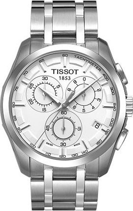 Tissot Armbanduhr, Quarz, Edelstahl, 41 mm, Herren, Weiß - Bild 1