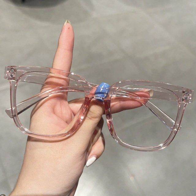 RELEN Korrektionsbrille, Unisex, Vollrand, Square, Kunststoff, Pink - Bild 1