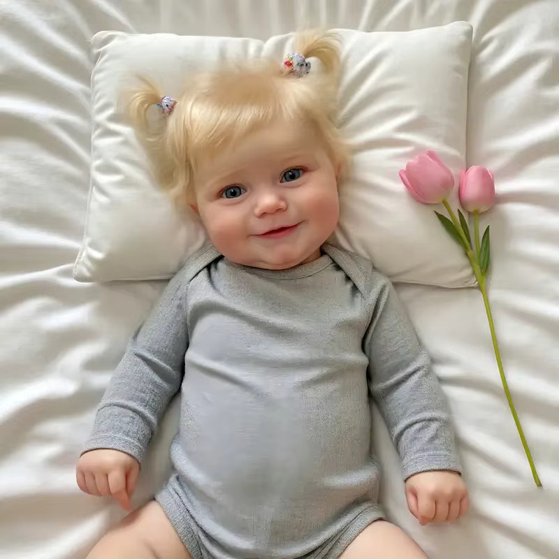 NPK Maddie Reborn Baby Mädchen Puppe, Vollvinyl, 20 Zoll, Badespielzeug - Bild 2