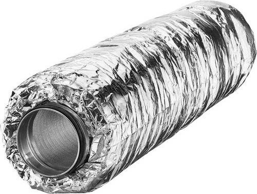 Helios Ventilatoren SDE 180 Rohrschalldämpfer aus Aluminium in Silber - Bild 1