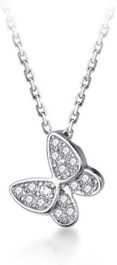 Allbestart Halskette, 925 Silber, Schmetterling, Zirkonia, Damen - Bild 1
