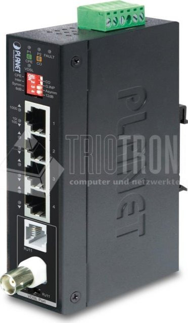 PLANET IP30 Industrial Gigabit Ethernet Netzwerksender und -empfänger Blau IVC-234GT - Bild 1