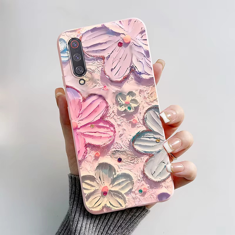 Stoßfeste Silikon-Schutzhülle mit Cartoon-Schmetterling für Xiaomi Mi 9 Lite, Mi 9 SE und Mi9 in Multicolor - Bild 2