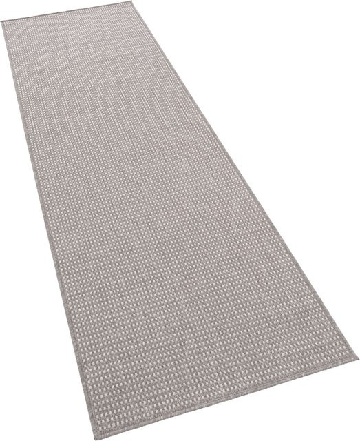 In- & Outdoor-Teppich Navona in Grau, Boho-Design, pflegeleicht und fußbodenheizunggeeignet, B/T: 80 x 250 cm - Bild 1