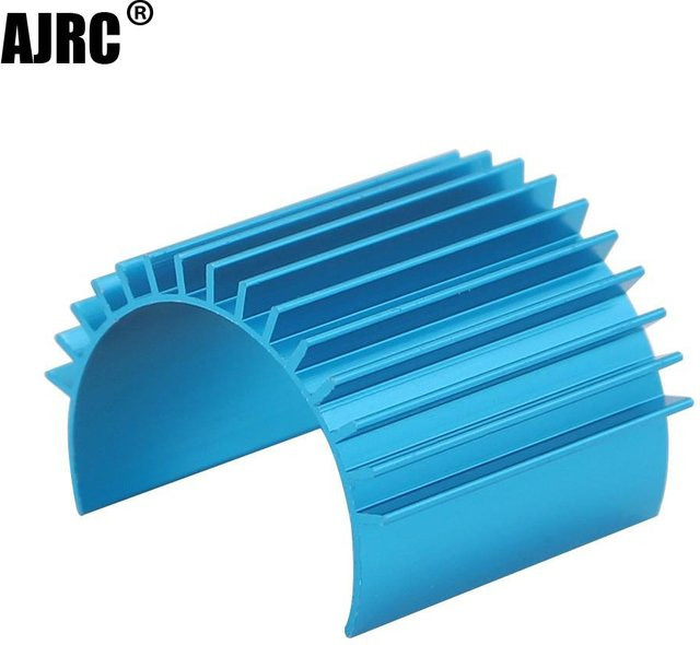 AJRC Aluminium 370 380 390 Motor Kühlkörper Kühlrippen, Metall, Grau, Blau - Bild 1