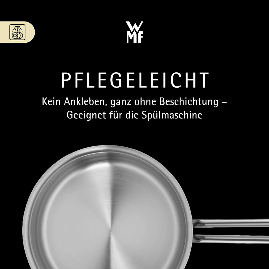 WMF Provence Plus Topfset 5-teilig aus Edelstahl mit Glasdeckel, unbeschichtet, Farbe Silber, für Induktion und alle Herdarten geeignet - Bild 4