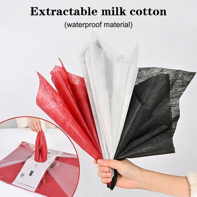 38 Stück Milchbaumwoll-Seidenpapier in Mehrfarben für Floristen, Hochzeiten und DIY-Blumenverpackungen - Bild 1
