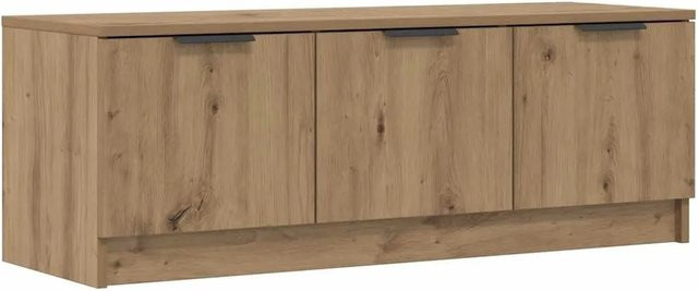 vidaXL TV-Schrank Artisan-Eiche in Braun mit modernen Medienfächern, B/T/H: 102 x 35 x 36,5 cm - Bild 1