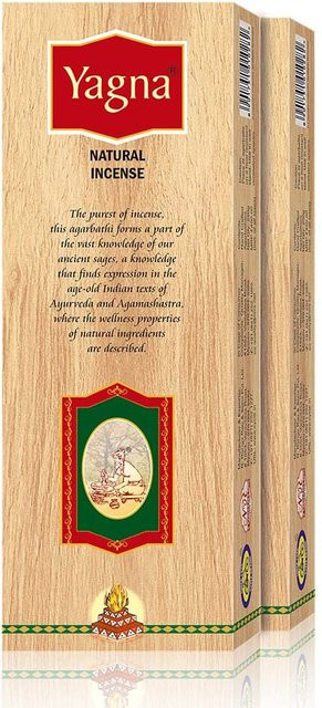 Cycle Pure Yagna Räucherstäbchen Sandelholz mit blumigem Duft, 2er-Pack, 250 g - Bild 1