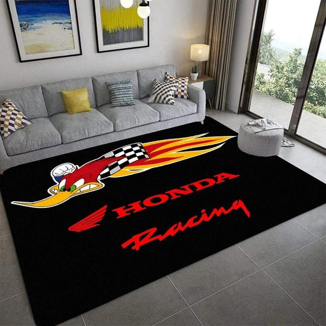 Karpetti Teppich mit abstraktem Design in Schwarz, rutschfest und maschinell gewebt, B/T: 100 x 70 cm - Bild 1
